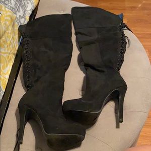 Black Over the Knee Boots